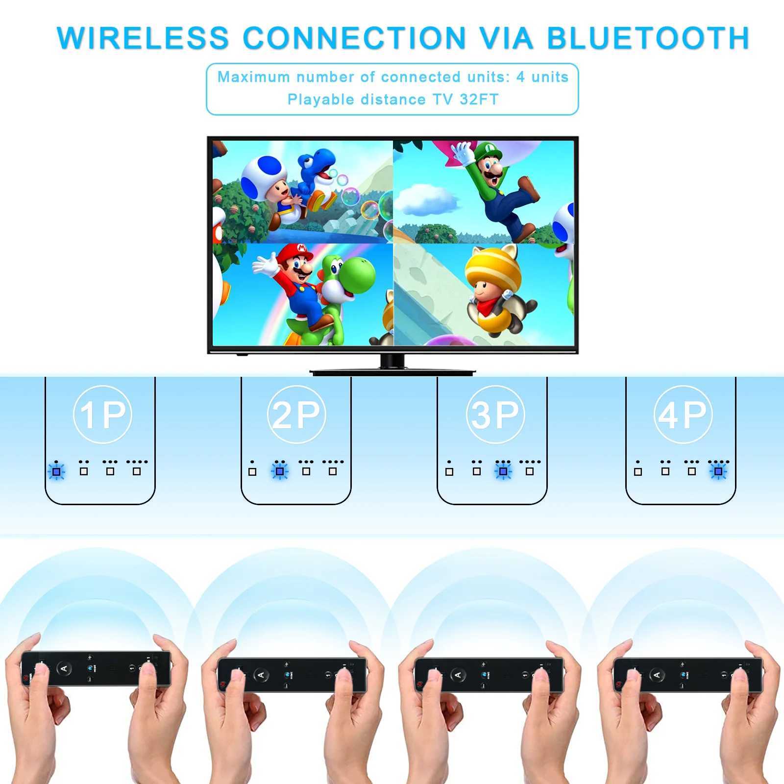 Spielcontroller Joysticks 2-in-1 Wireless Gaming Board Controller für Nintendo Wii Games Wii u Remote Control Joystick J240507