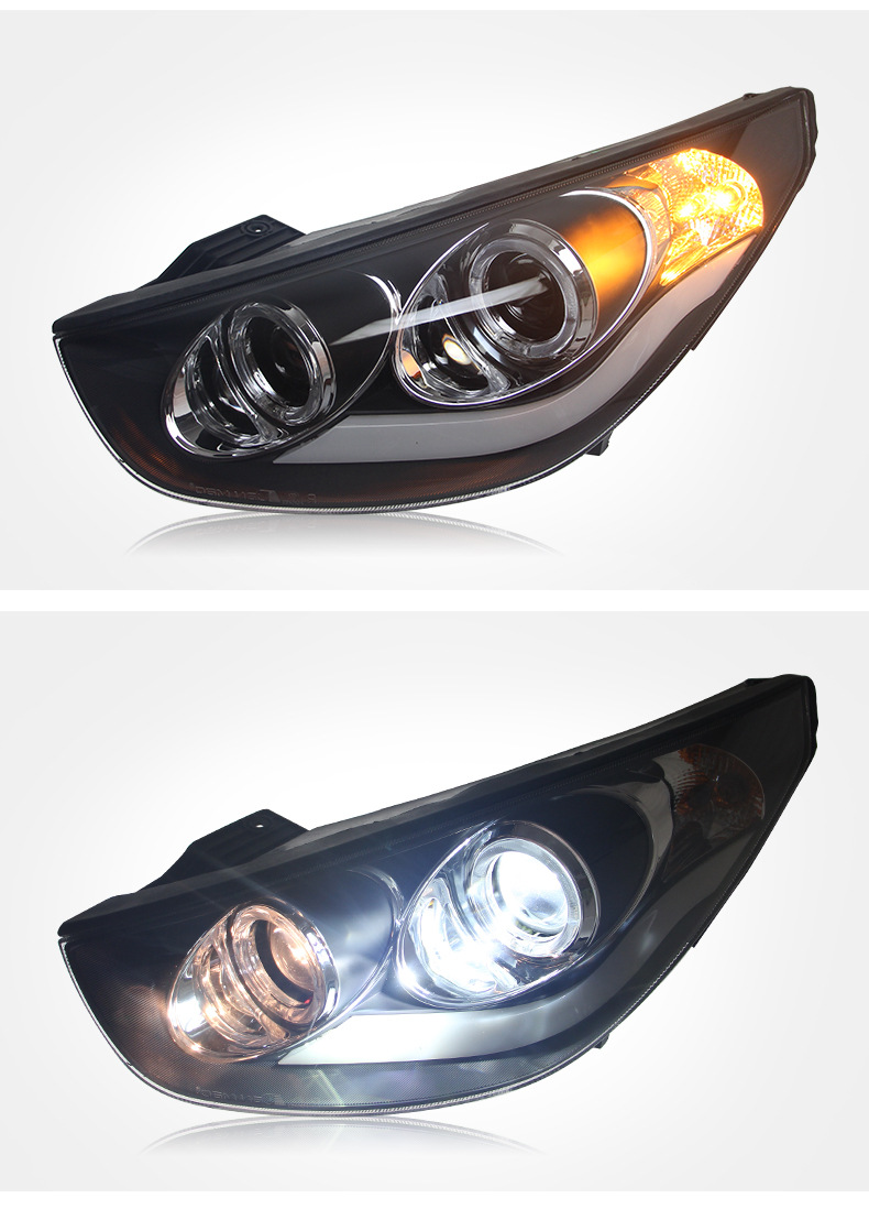 Lumières de voiture pour Hyundai IX35 2009-2012 Highlight Turn Signal Headlight Drl Daytime Light Front lampe de la lampe avant