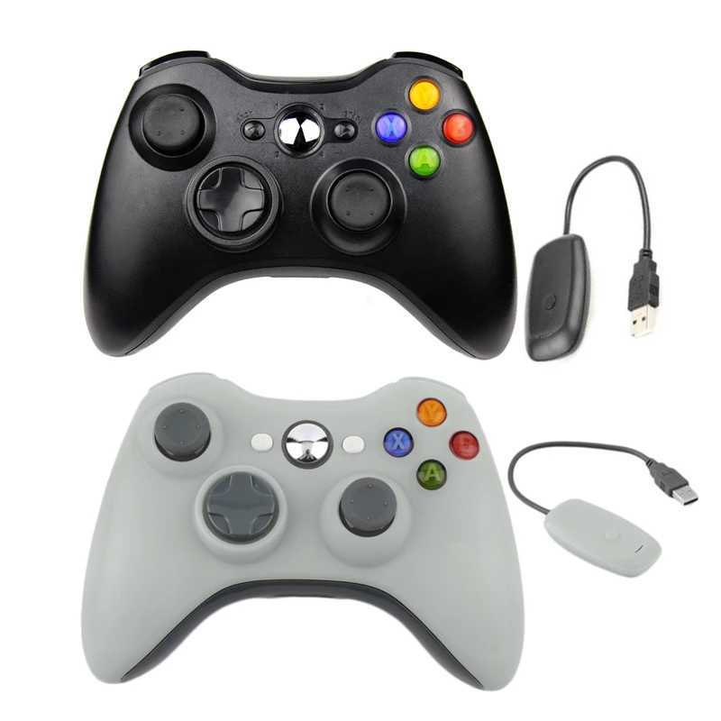 Joysticks 2.4G Wireless Controller Lämplig för Xbox 360 Controller Joypad -spel Remote Control GamePad Joystick med PC -mottagare J240507