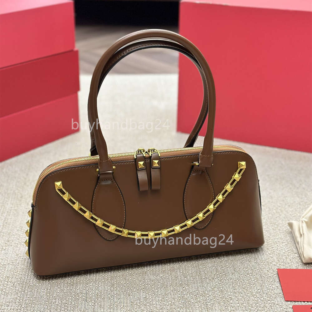 Bolsas de qualidade Vualentino Ladies Studs Mulheres Top Bag Designer Elegant Lady Bolsa de couro bolsas de rock Stud Bolsas de arremingo
