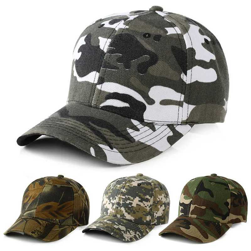 Kogelcaps 2022 Lente zomerheren leger camouflage cap camo honkbal jagen vissen blanco woestijn hoed d240507