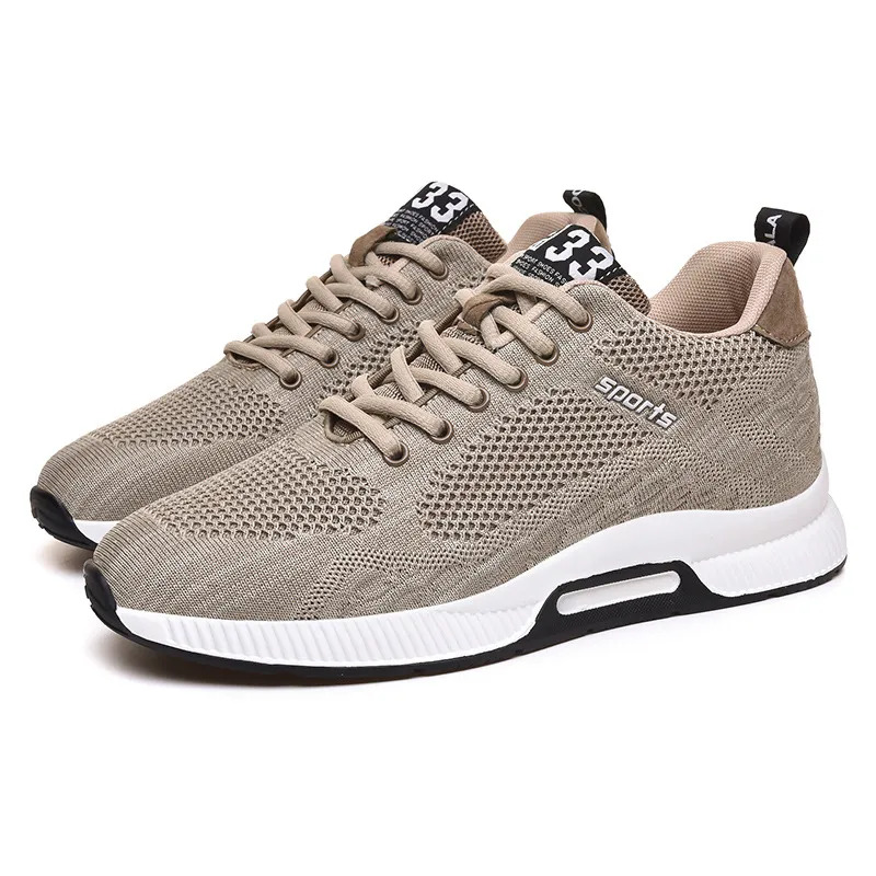 Scarpe da corsa bianche grigie uomini sneaker allenatori traspiranti sport tennis