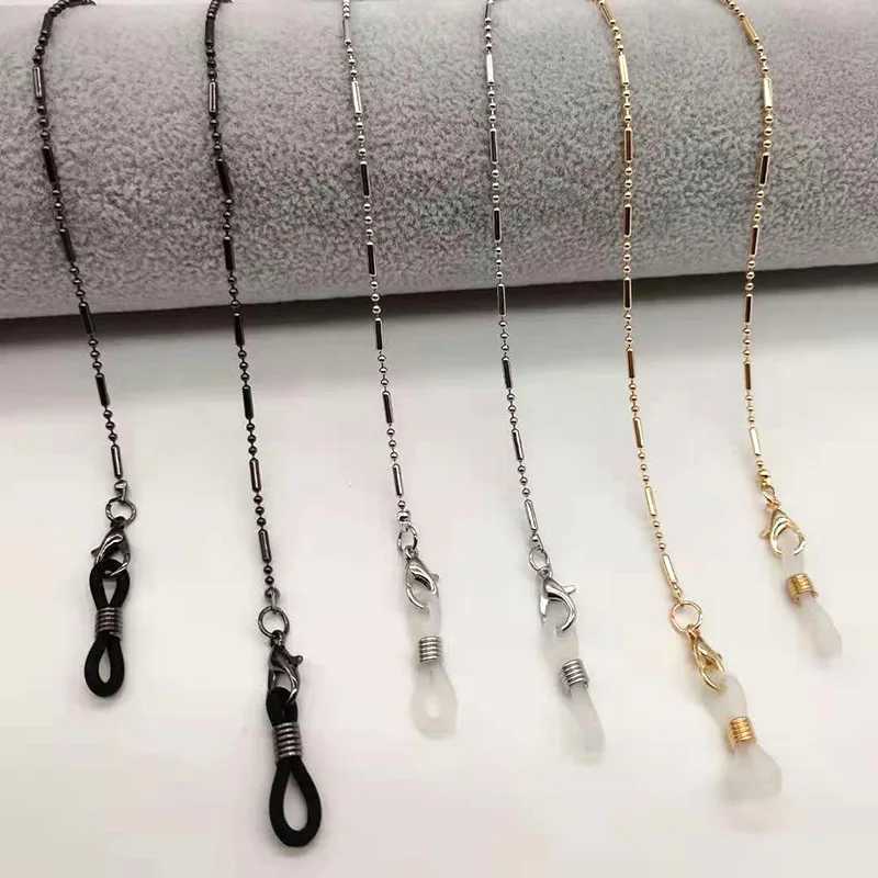 Óculos de moda dos óculos de moda Mulher Mulher Chain Cilindro Chain Chain de copos anti-queda de óculos Colar de cordão