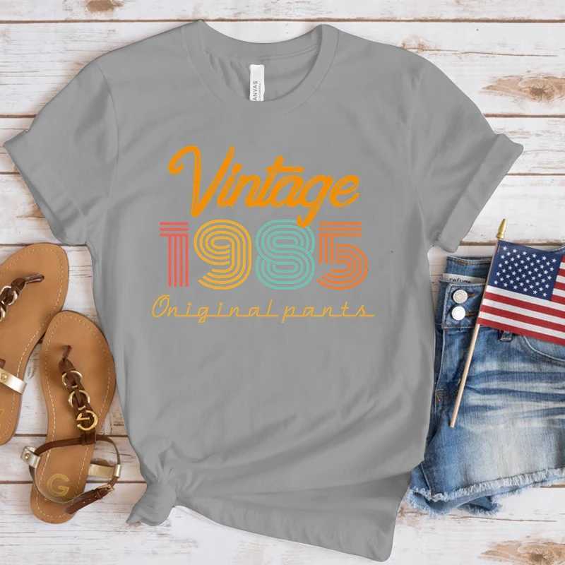 Dames T-shirt Premium T-shirt Nieuwe Hot Retro 1985 T-shirt Fashion Dames Summer T-shirt Leisure Round Neck Top T-shirtl2405