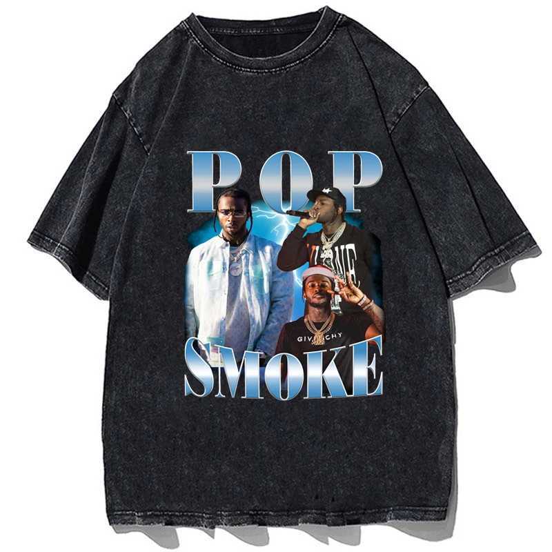 Erkek Tişörtler Hip Hop Pop Duman Baskı Gömlek İnanç Retro Grafik T-Shirt 90s Rap Tişört Retro Street Giyim Hediye Heavy Pamuk T-Shirt Giyim