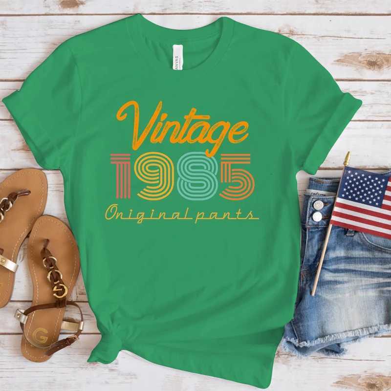 Dames T-shirt Premium T-shirt Nieuwe Hot Retro 1985 T-shirt Fashion Dames Summer T-shirt Leisure Round Neck Top T-shirtl2405