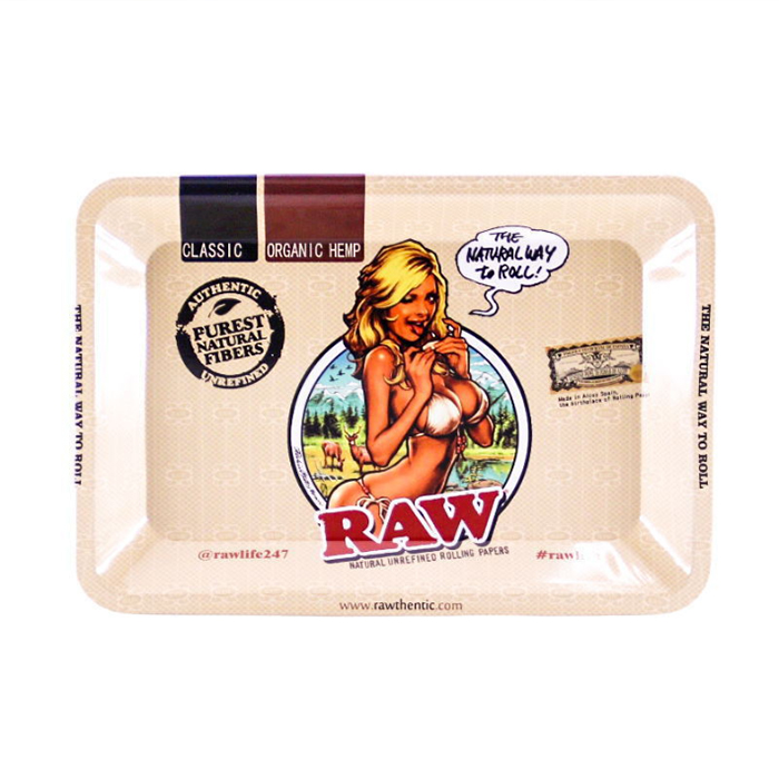 20 Styles Raw Backwoods Cartoon Rolling Tray 180*125mm Metal Cigarette Smoking Small Trays Tinplate Cigarette Tray Tobacco Plate Case Storage Smoking Accessories