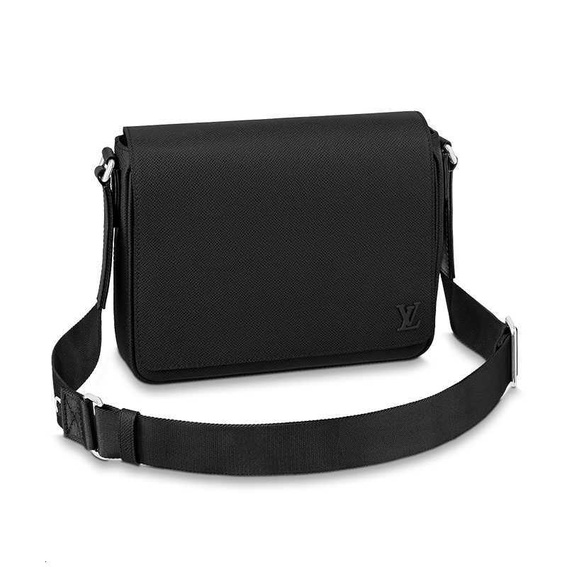 Motorfietszakken herentas Discict Pm Modern Rectangle Multi Functional Cowhide Flip One Shoulder Crossbody Messenger Bag M30851