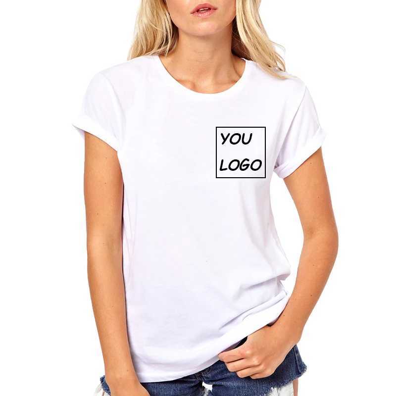 Women's T-Shirt Summer Fashion Classic White T-shirt Customization Your Exclusive Pattern Tell me the Pattern You Want to PrintL2405