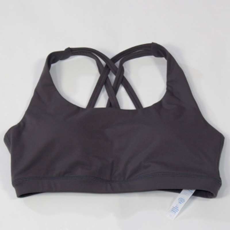 Reggiseno sport da yoga femminile imbottito push up nylon top top a doppia faccia a doppia faccia a doppia schiena shock -shock reggisenio da yoga