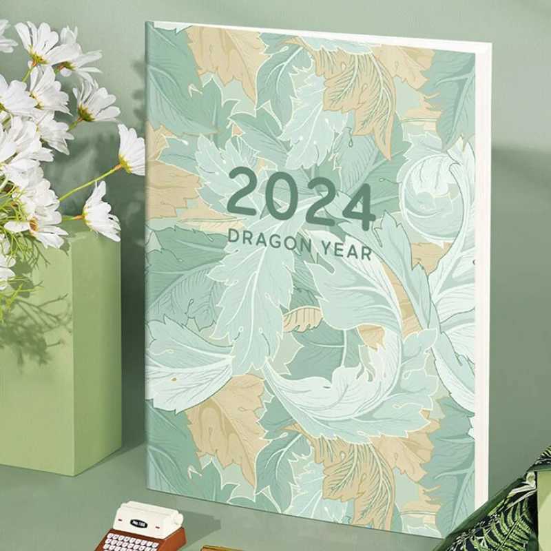 Calendrier 2024 Planificateur annuel Note de planificateur Kawaii Calendrier Blocage-notes du bloc-notes Agenda Agenda Agenda Organisateur Budget Planner Diary Office