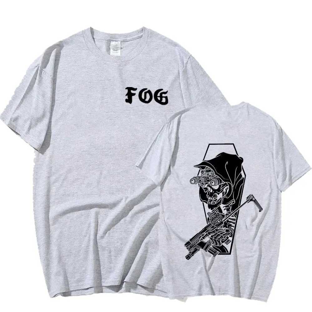 Men's T-Shirts 2024 New FOG Forward Observations Group Graphic T Shirts Men Women Hip Hop Skeleton Punk T-shirt Casual Cotton Oversized T Shirt T240506