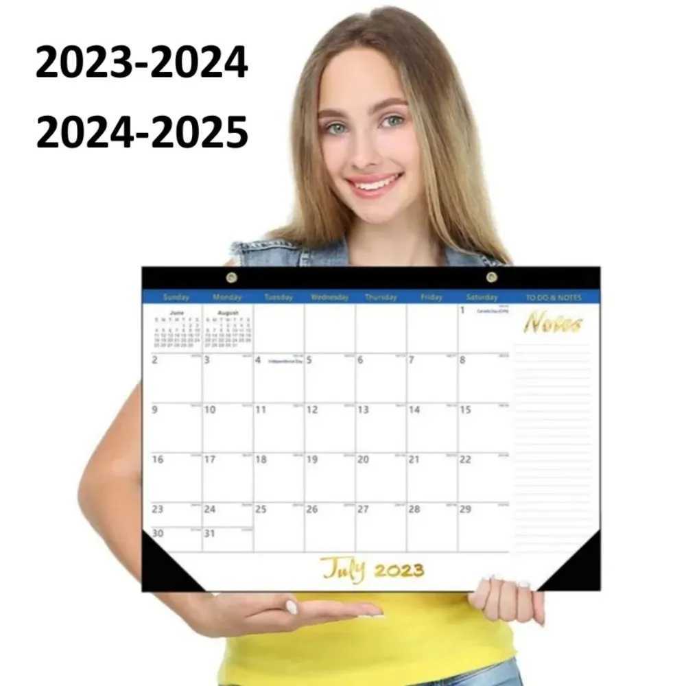 Calendrier des bureaux Calendrier 2023.7-2024.12 Calendrier mural avec grandes pages mensuelles Horaire de bureau Home Office Planner Planificateur Planifier