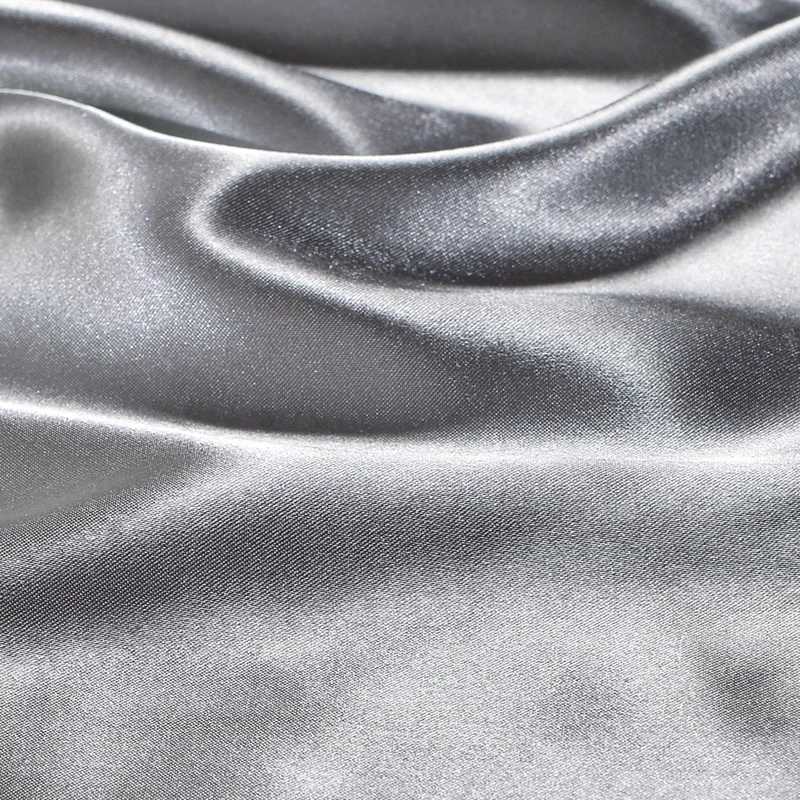 Ensembles de literie Satin Down Cover Cover Litteur luxueux Ultra Soft Color Couleur Honeymoon Dyed Pleed Sheet Large Taille J240507