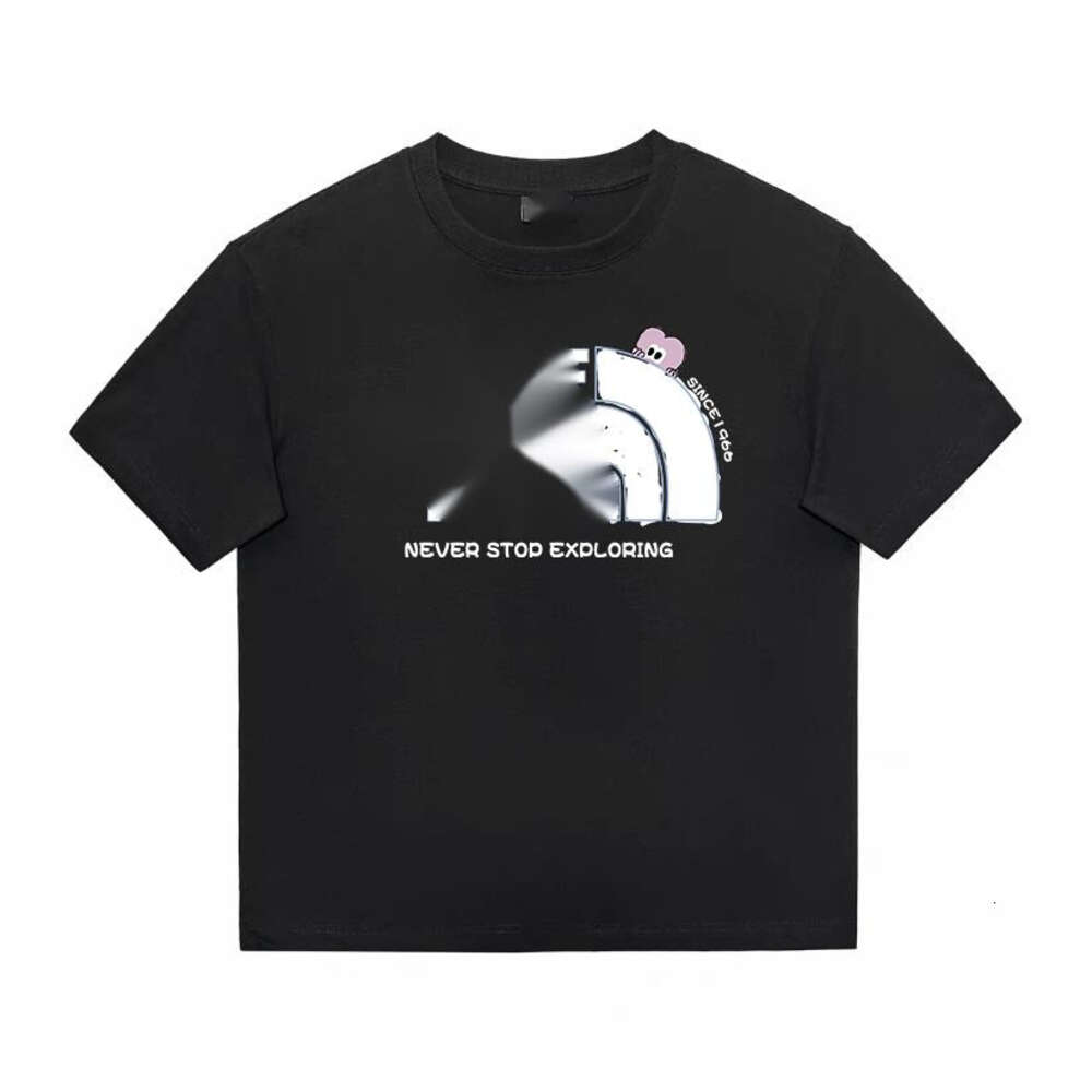 North T-Shirt Twarz Designer TEE Luksusowy list modowy wydrukowane męskie Tshirty Nowe miłość Walentynki Dok.