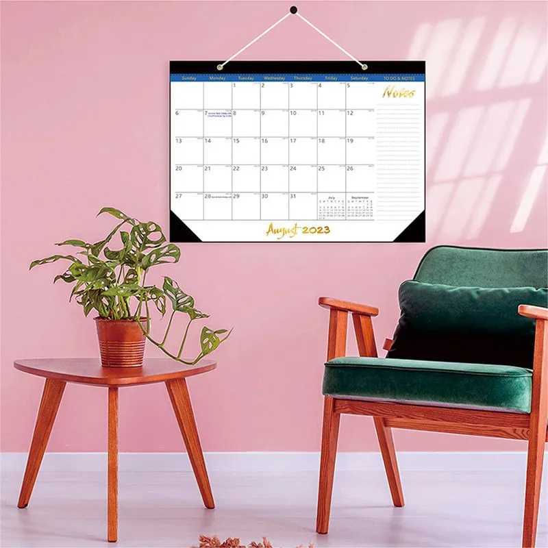 Calendrier des bureaux Calendrier 2023.7-2024.12 Calendrier mural avec grandes pages mensuelles Horaire de bureau Home Office Planner Planificateur Planifier