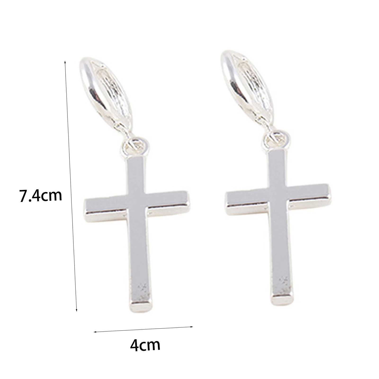 Stud Womens Fashion Punk Cross Anhänger Karton Ohrringe Schmuck 2021 Geschenk Direkter Versand Q240507