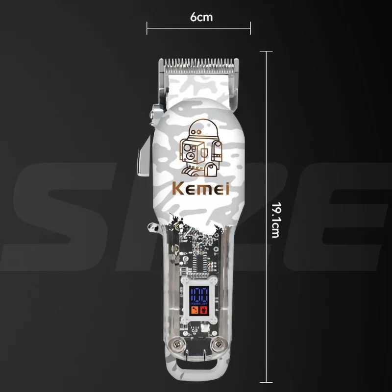 Trimmer des cheveux Kemei KM-2137 Ajustement de cheveux puissants Clipper Clipper Barber Electric Hair Trimmer pour les hommes Machine de coupe de cheveux sans fil professionnel T240507