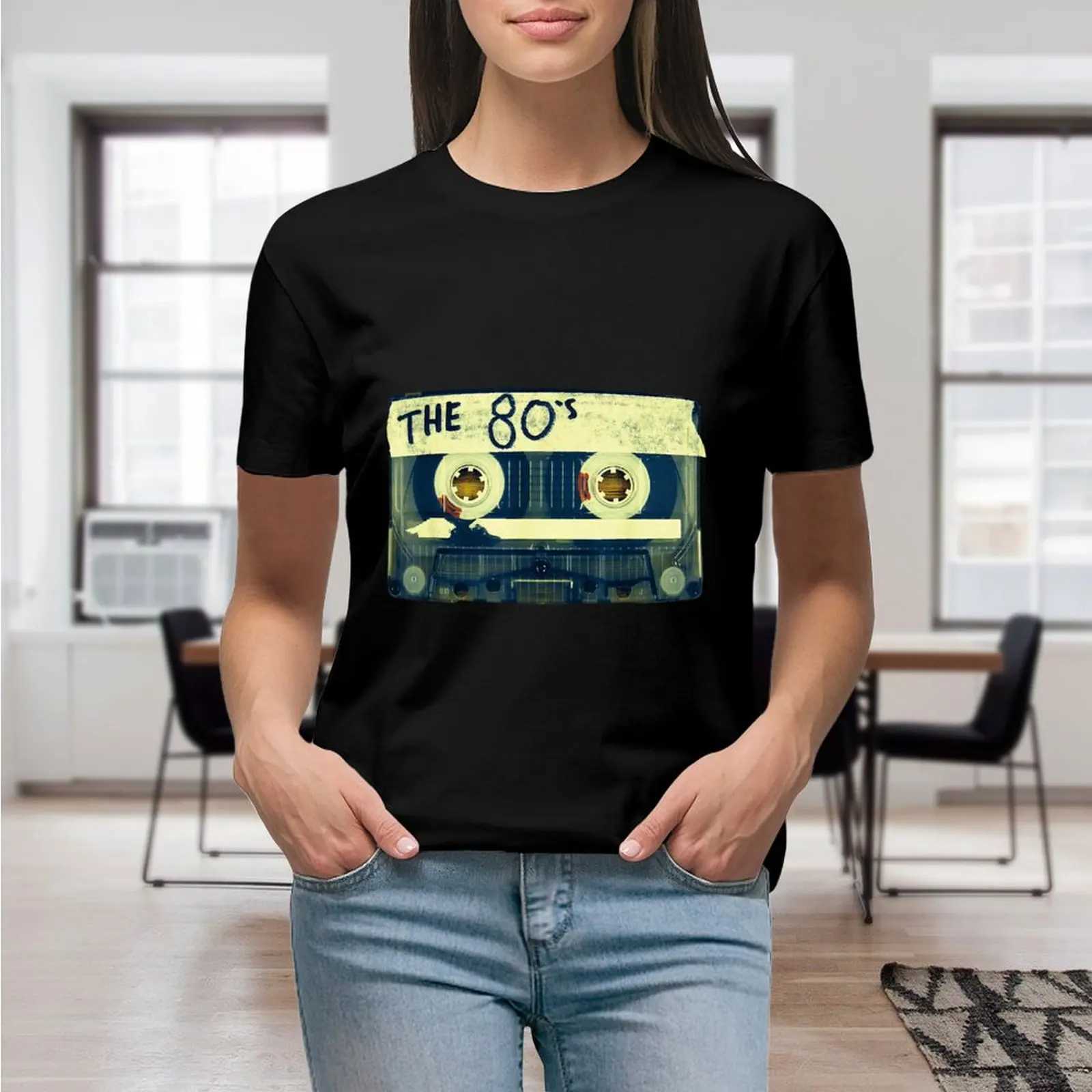 T-shirt pour femmes rétro 80