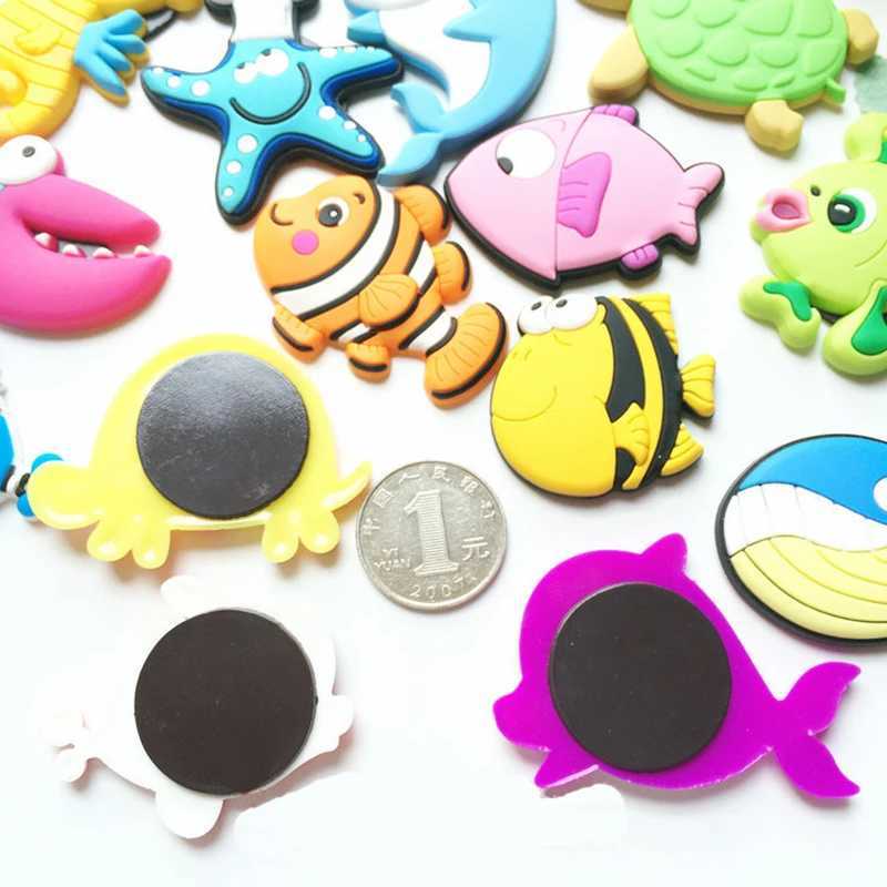 fridge Magnete lustige tierische Magnete für Kinder lernen Spielzeug Cartoon Fischschildkröte Kühlschrank Magnete für Kinder Kühlschrank Aufkleber