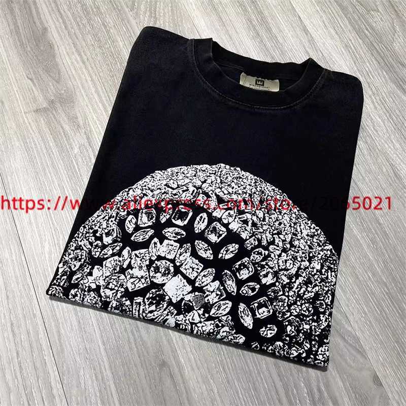 Herren-T-Shirts Donda Diamond Mask Head T Shirt Männer Frauen Top Quty Casual Ts T Shirt T240508
