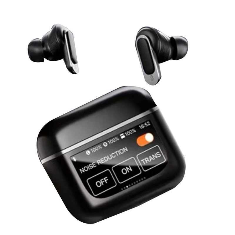Écouteurs de téléphones portables TWS Bluetooth 5.3 Écouteurs Bluetooth en oreille V8 Écran tactile en couleur True Sports de bruit sans fil Elecphones J240508