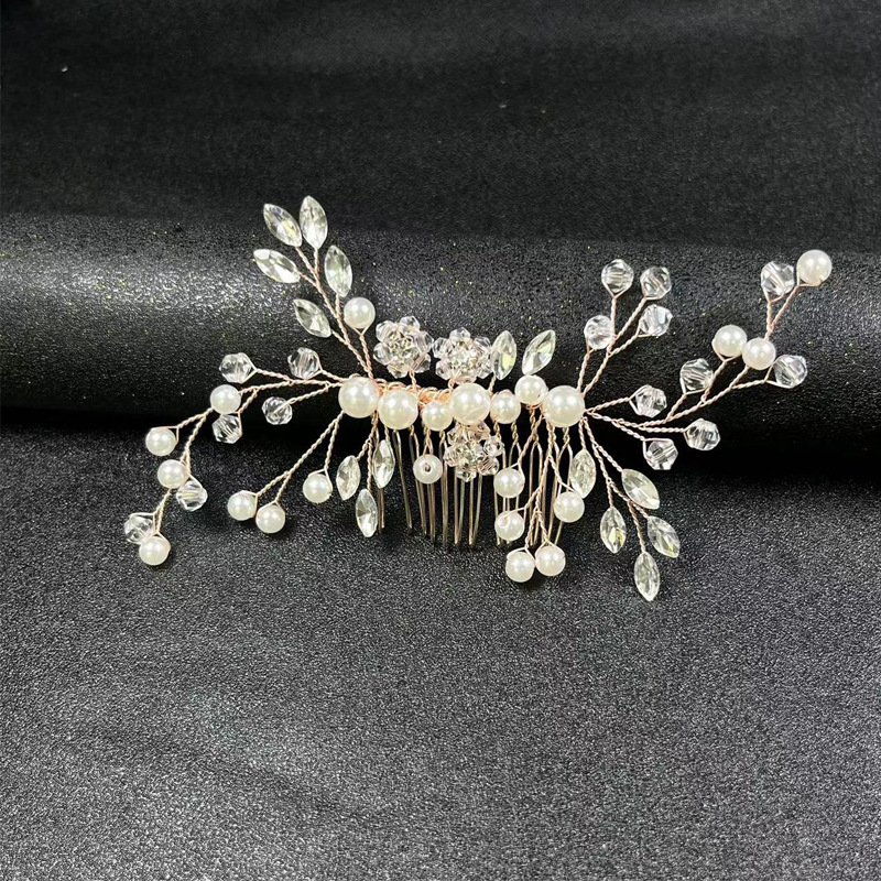 Bruid hoofdtooi bladhoofdbanden Rhinestone vrouwen haar ornamenten bruiloft bruids haaraccessoires haar wijnstok haar kam