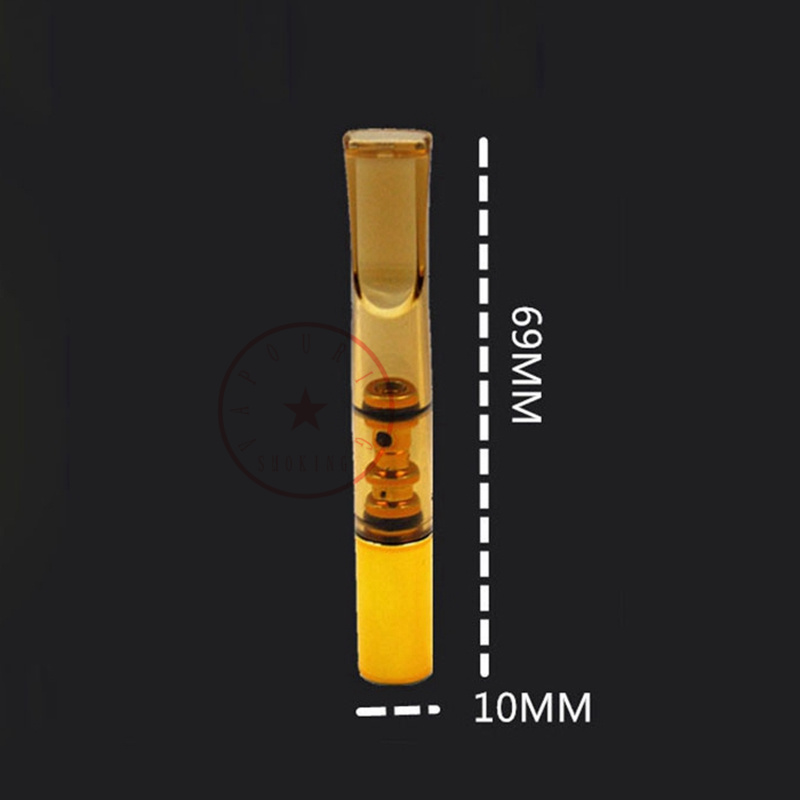 Último fácil limpo de tubo de fumação colorido Filtração portátil Filtração Herb Tobacco Pipes Porta de cigarro Filtro de punho manual Palhas de bocal de bocal Dicas de morcego