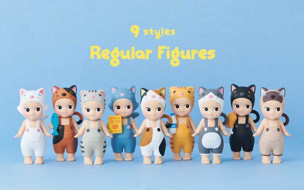 Blind Box Cat Life Board Boîte confirmée Style Véritable Décoration Téléphone Cute Doll Decoration Gift Gift Mysterious Surprise T240506