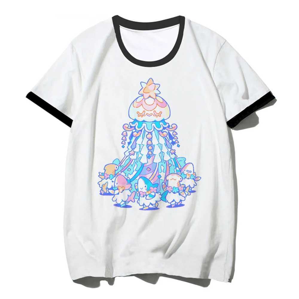 T-shirt pour femmes T-shirts T-shirt Femme Anime Summer Y2K TOP FEMME Y2K Comic japonais Comic Y240506