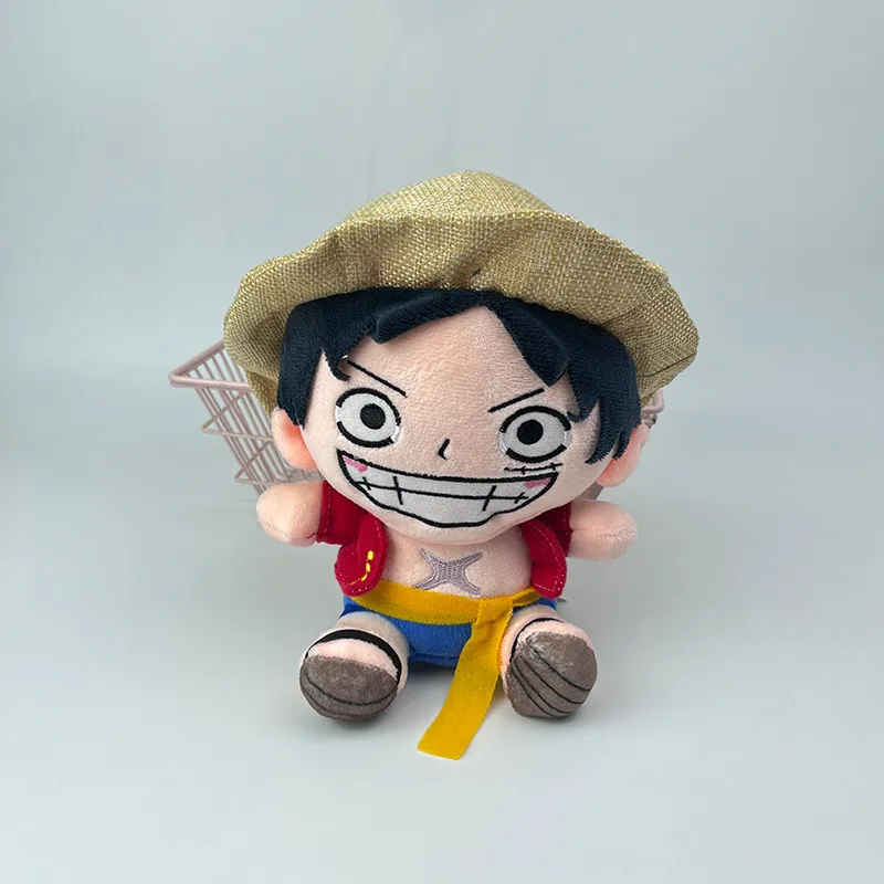 Wholesale cartoon One Piece collection plush toy Luffy Solon doll decoration gift claw machine prizes