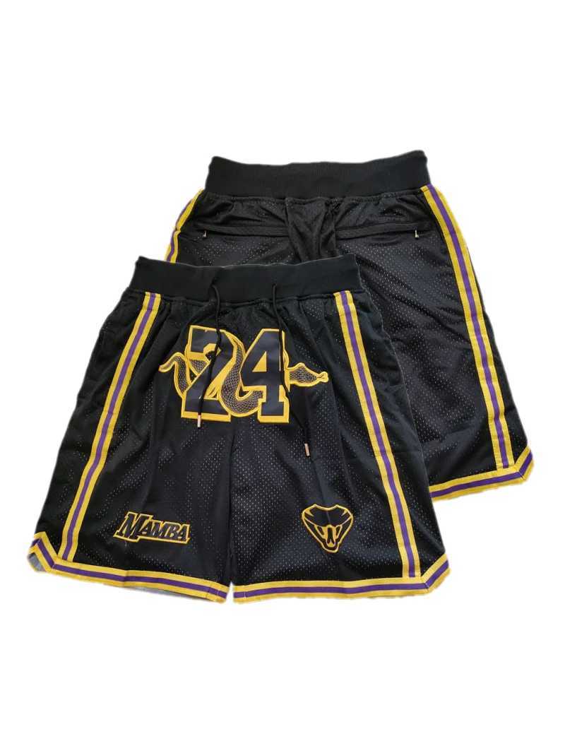 Shorts masculins Men 8 24 Legend rétro Black Basketball Board brodé avec des poches adaptées aux sports de plein air T240507