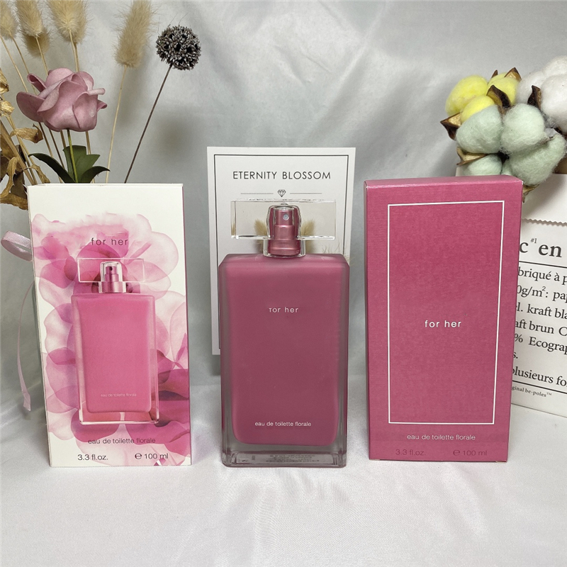 Designer klassisk för sin eviga parfym kvinnor doft eau de parfum 100 ml långvarig lukt edp lady parfymer ren fleur musc noir rose cologne spray parfum