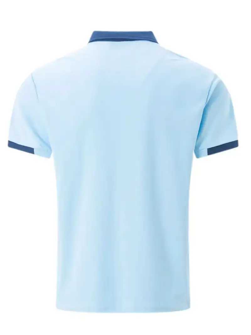 Herren Polos Sommer Herren farbenfrohe Pocket Polo Shirt Sport Casual Slim Office Shopping Top Q240508