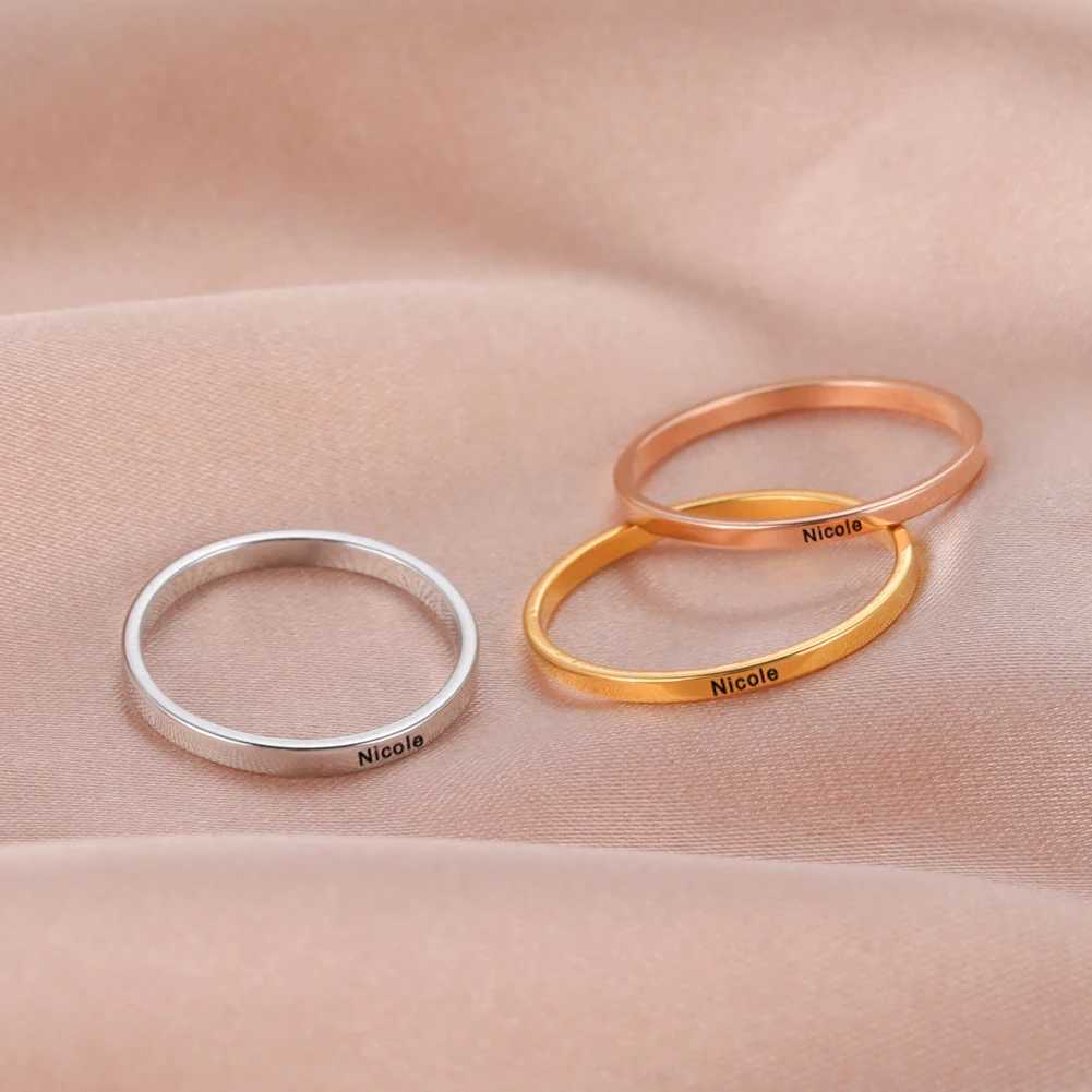 Bagues de mariage skyrim mode gravé nom personnalisé anneaux