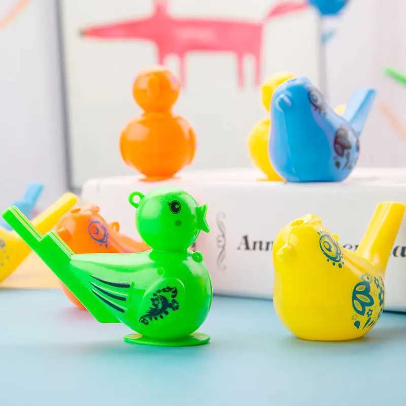 Toys da bagno Colore Water Bird Whistle Music Toys Toys No Novelty Early Education Puzzle Strumento musicale Strumento Dai genitore-figlio D240507