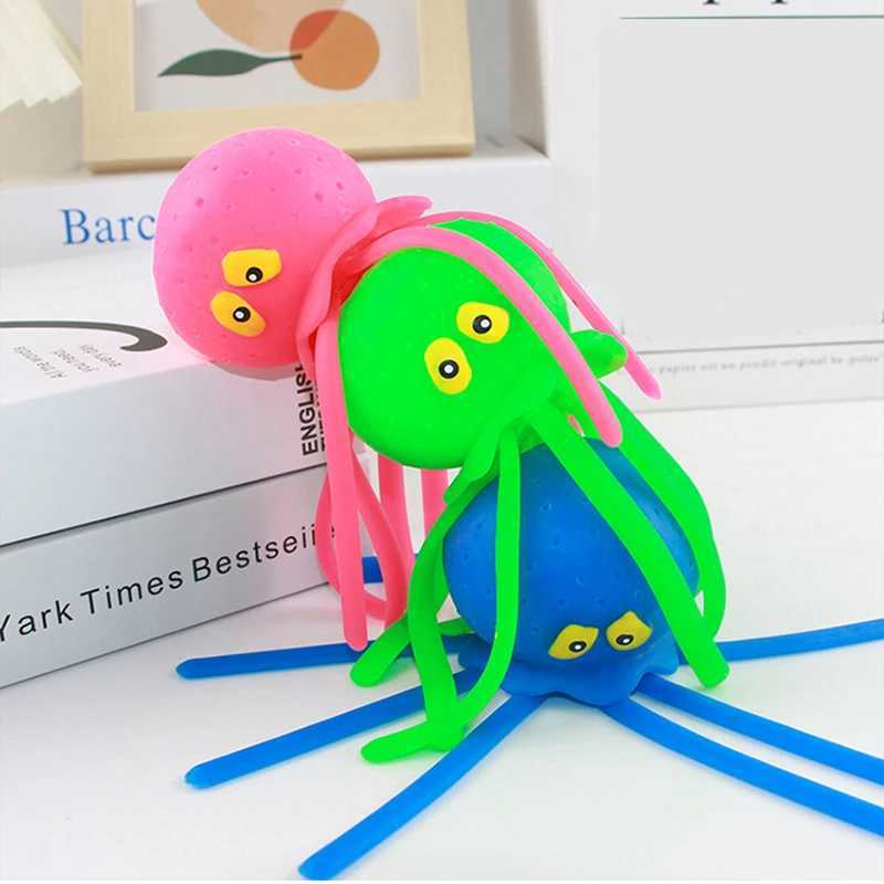 Badspeelgoed baby bad speelgoed spons water absorberend octopus knijpen stress verlichting speelgoed zomer zwemmen speel water speelgoed voor kinderen d240507