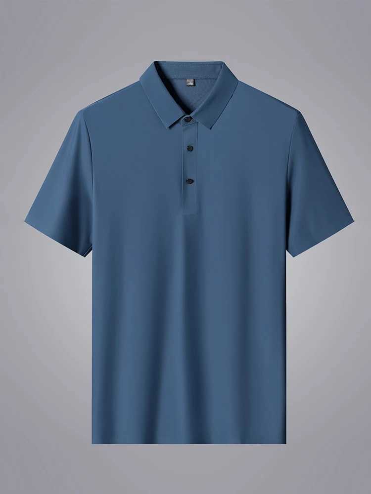 Camisetas masculinas Camisas de pólo de verão 2024 Novo clássico curto curto t respirab resfriamento de nylon de nylon de nylon rápido mais tamanho 8xl H240508