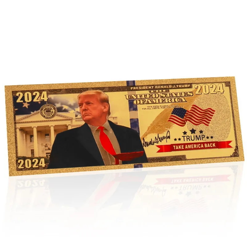 ترامب 2024 أورانوت الرابع والأربعين لمشروع قانون الدولار الأمريكي للذهبي