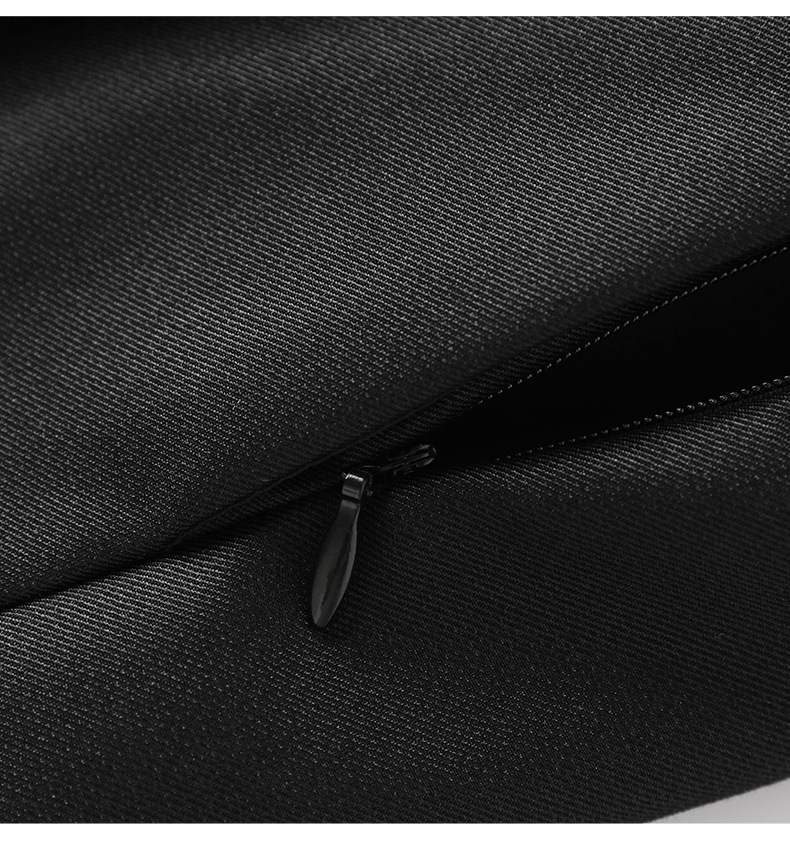 Vestido de cintura de cor sólida preta de verão com cintura curta de manga curta Vestidos casuais na altura do joelho W4M065304