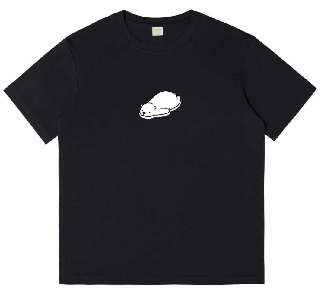 Мужские футболки модная черно-белая сплошная футболка с печатью 2024 Новая цифровая узорная топ плюс размер
