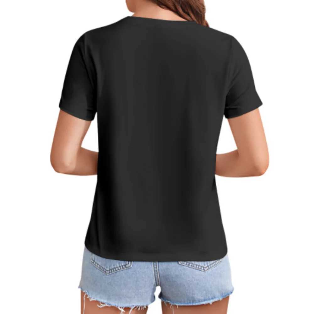 T-shirt da donna Lightn Hand Hand Hand Punk Rock Shirt Pick Cuittazione Bass Caglietta in difficoltà Shirt grafico Casualmente Short Shord Fling Fl-Shirt T-Shirt Y240506