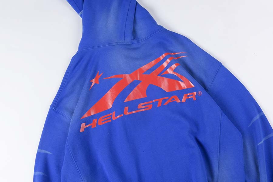 24FW Sweatshirts Hoode Designer Wash Blue Mens Womens Star Imprimé surdimension Fleep Hip Hop Tops