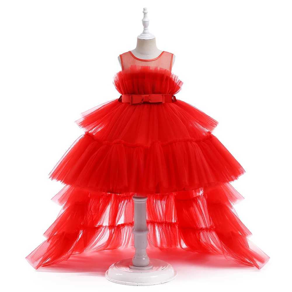 Vestidos de menina meninas garotas brancas pura festa vestido infantil fluffy troca de aniversário vestido de princesa menina dama de noiva Dressl2405