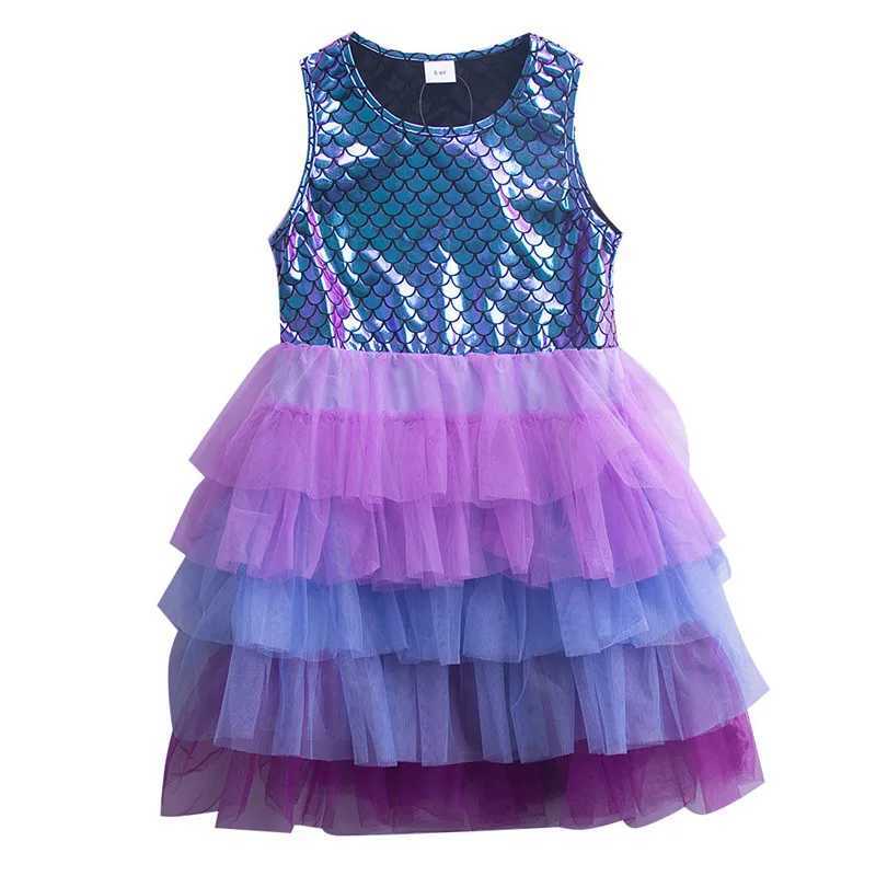 Flickas klänningar hoppande mätare 3-8 år polyester ärmlösa sommarfest flickor klänningar prinsessan småbarn lager baby tutu frocks kläder barnl2405