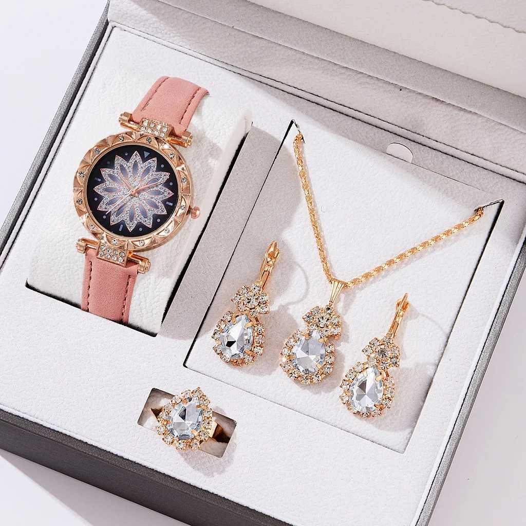 Montres pour femmes Kegllect Womens Star Flower Table Magnétique Bracelet Diamond Bracelet en acier inoxydable Quartz