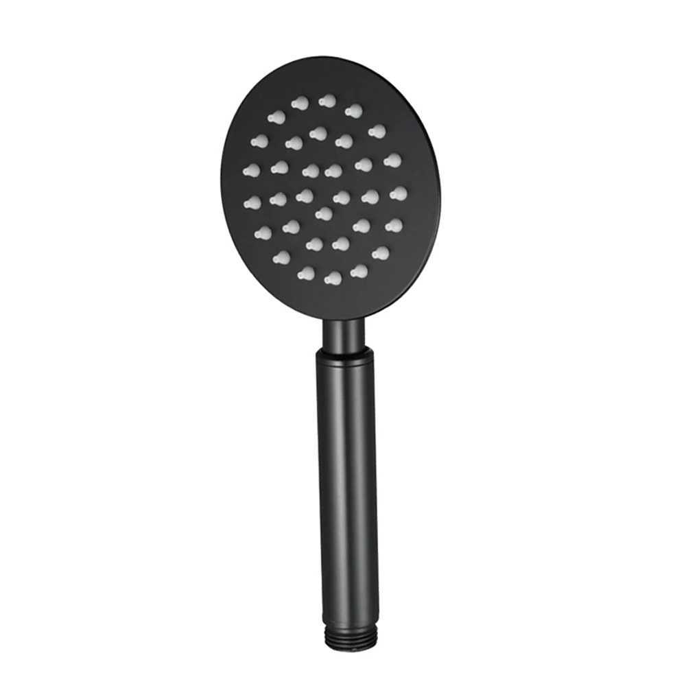 Bathroom Shower Heads 304 Stainless Steel Rainfall High Pressure Sprayer Black/Gold Square/Round Shape Showerhead Bathroom Hand Held Shower Head