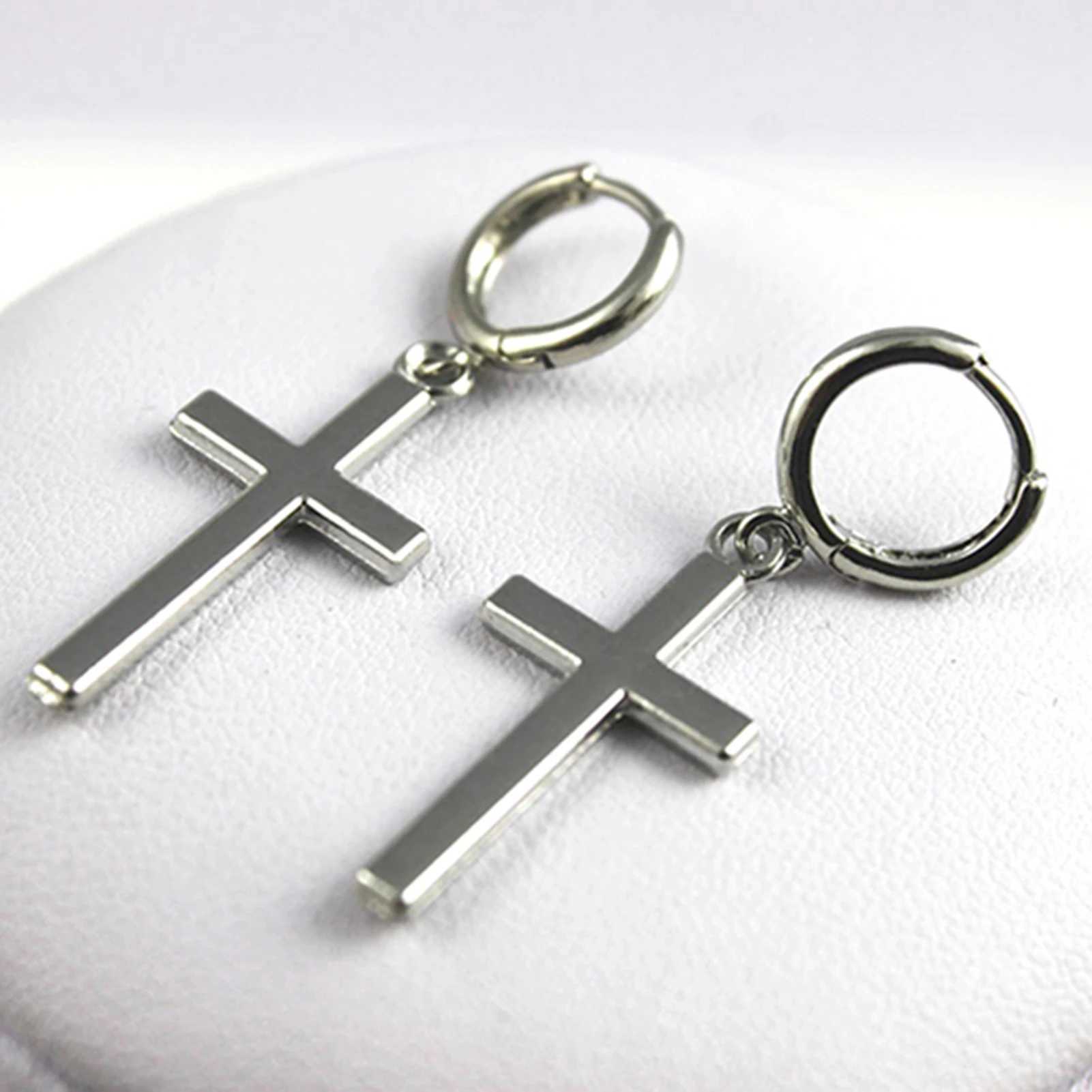 Stud Womens Fashion Punk Cross Anhänger Karton Ohrringe Schmuck 2021 Geschenk Direkter Versand Q240507