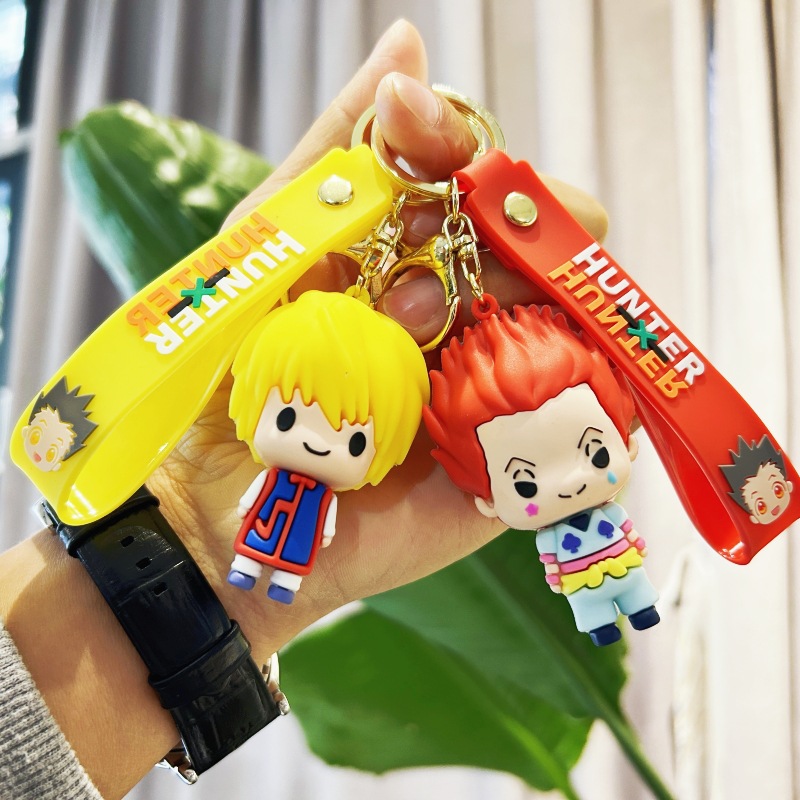 Criativo transfronteiriço em tempo integral.Hunter Xiaojie Qixi Keychain Pingente Cartoon 3D Doll Pinging Carchain