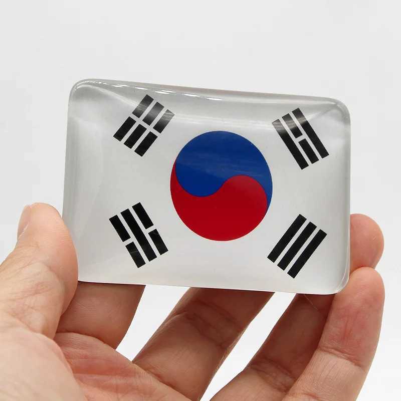 FRIDGE MAGNETS 3D Kylskåp Myanmar Turism Souvenir i Chonglimen Sydkorea National Flag Magnet Kylmagneter Collection Gifts